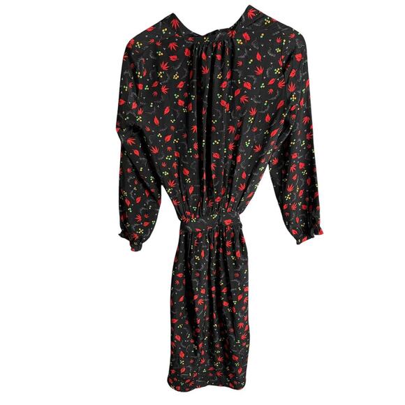 Zadig & Voltaire Render Print Silk Dress Black / Red Size XS - Picture 2 of 4